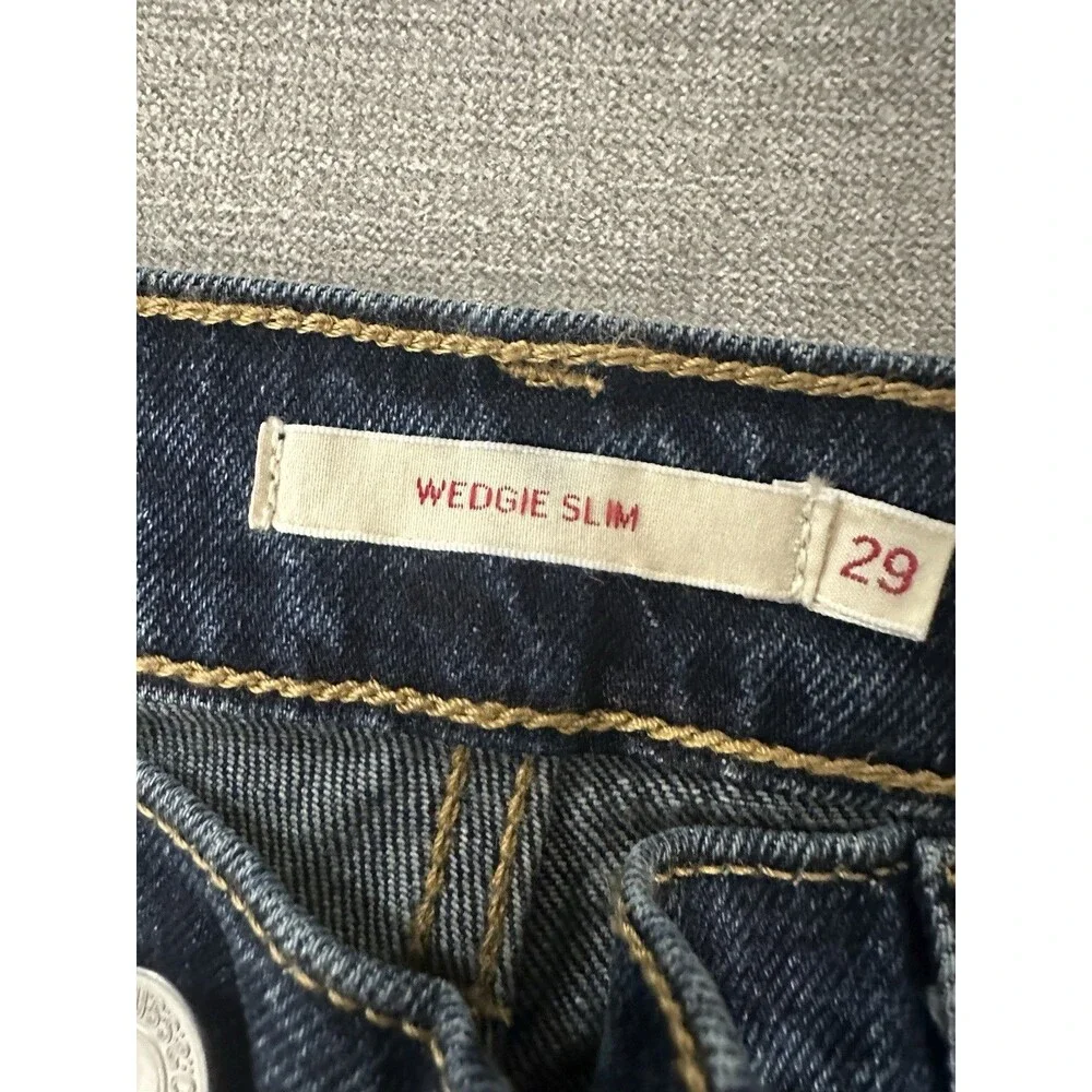 Levi’s 516 Jeans Mens W29 L30 Dark Wash Blue Denim Straight Leg Zip Fly